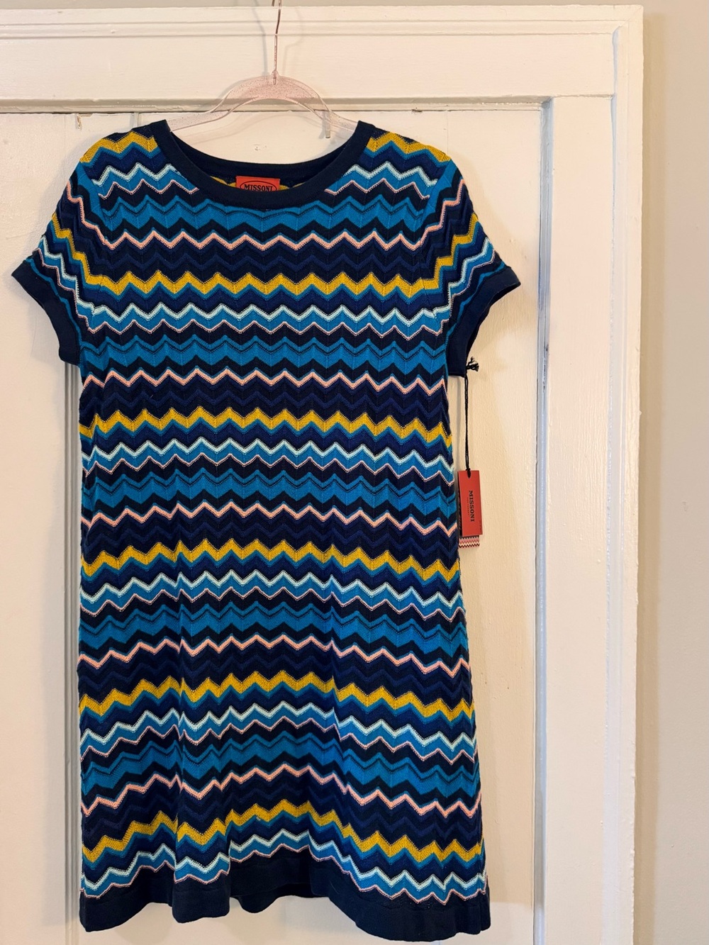 Missoni Multi-Colored Zig-Zag Knit Dress NWT